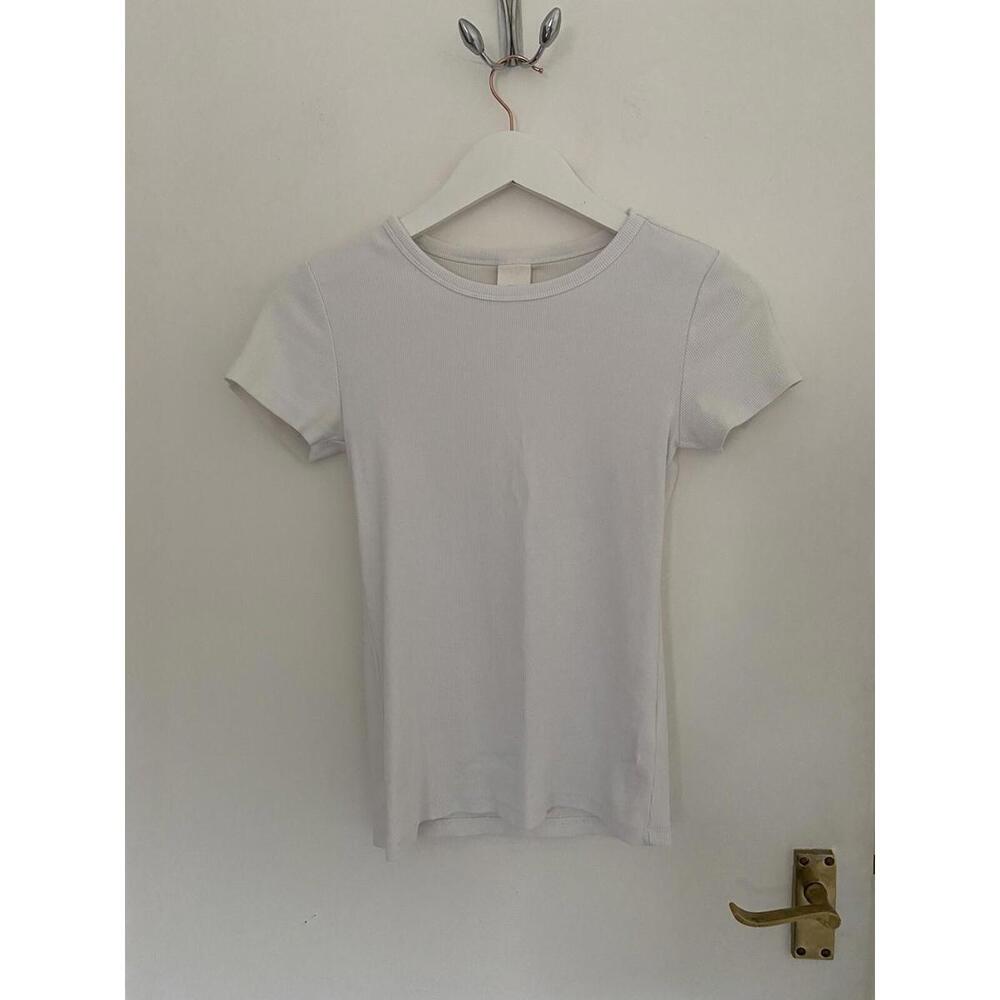 White H&M T-shirt Size S